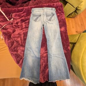 7 For All Mankind Light Blue Flare Jeans